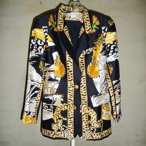 Paolo Santini Womens Silk Print Jacket